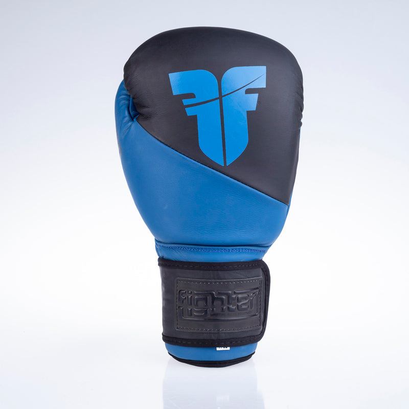 Boxerské rukavice Fighter SPLIT- černá/modrá, FBG-001BBL