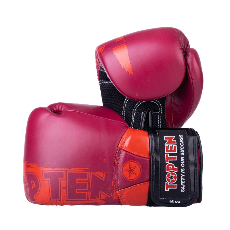 Boxerské rukavice Top Ten Elite Dual - červená, 27411-40
