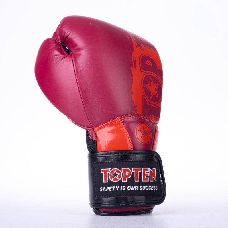 Boxerské rukavice Top Ten Elite Dual - červená