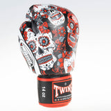 Boxerské rukavice Twins Skull4 - červená, SKULL4 - view-7
