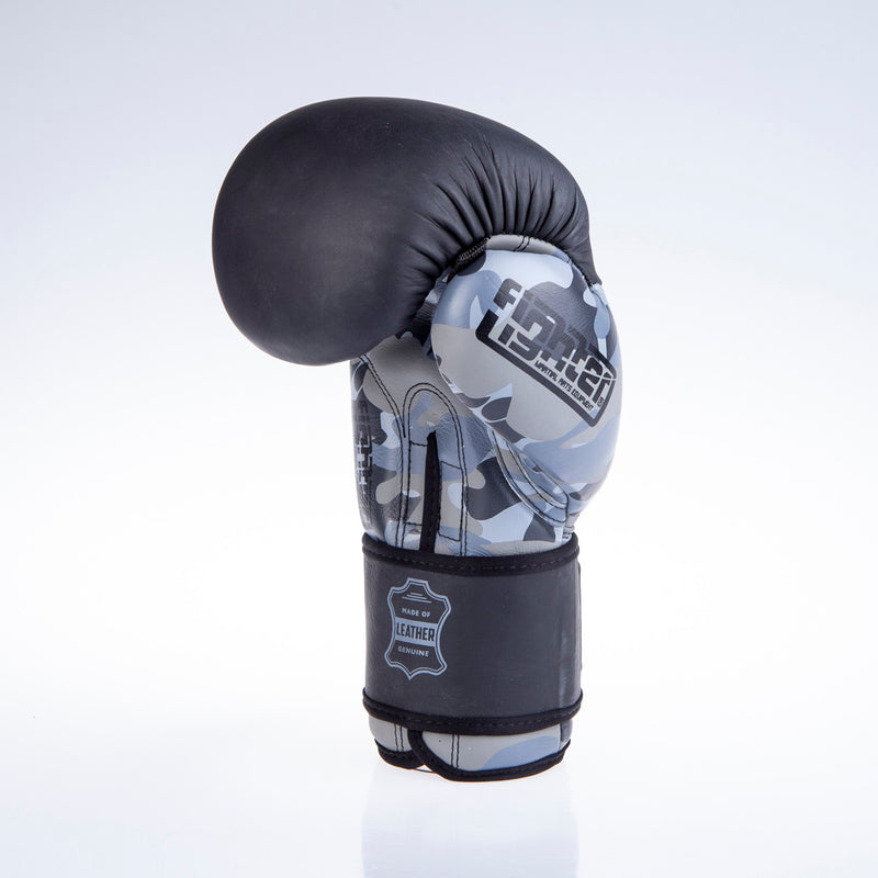 Boxerské rukavice Fighter SPLIT- černá/maskáč, FBG-001C