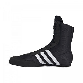 Box boty adidas Box Hog 2 černá – boční profil se třemi pruhy adidas