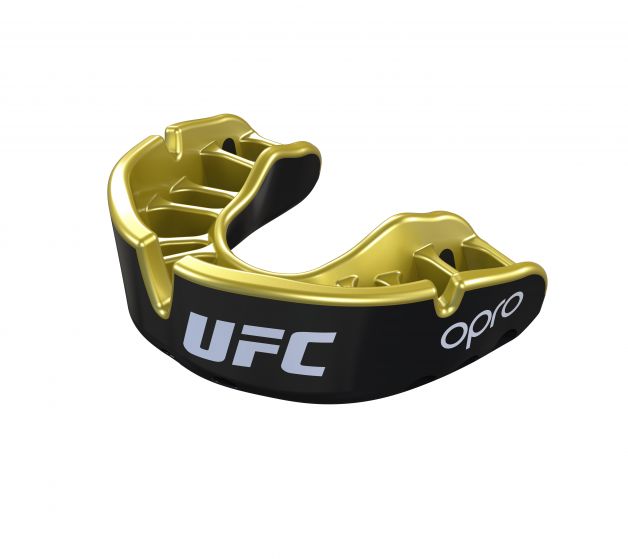 Chrániče zubů - OPRO UFC - GOLD level Junior - černá/zlatá, 2266001