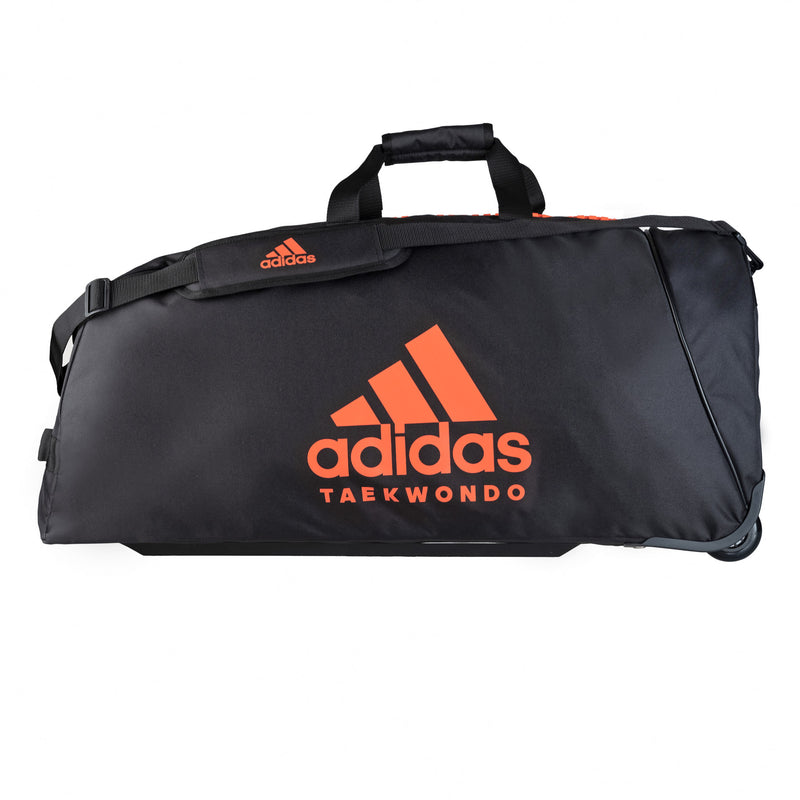 Taška adidas na kolečkách - TKD TROLLEY - černá/oranžová, ADIACC057CS-ORANGE
