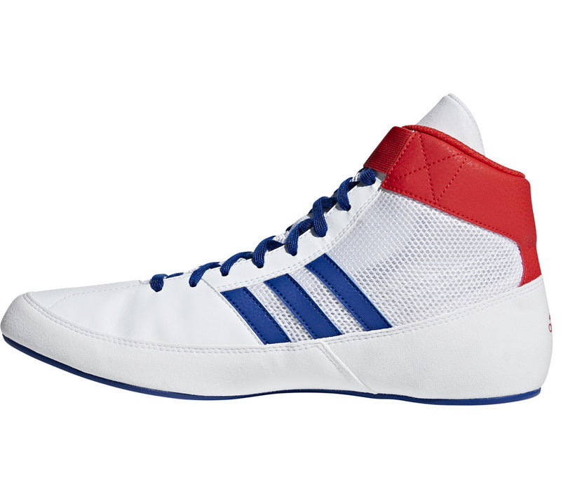 Zápasnická obuv adidas HVC - bílá/modrá/červená, BD7129