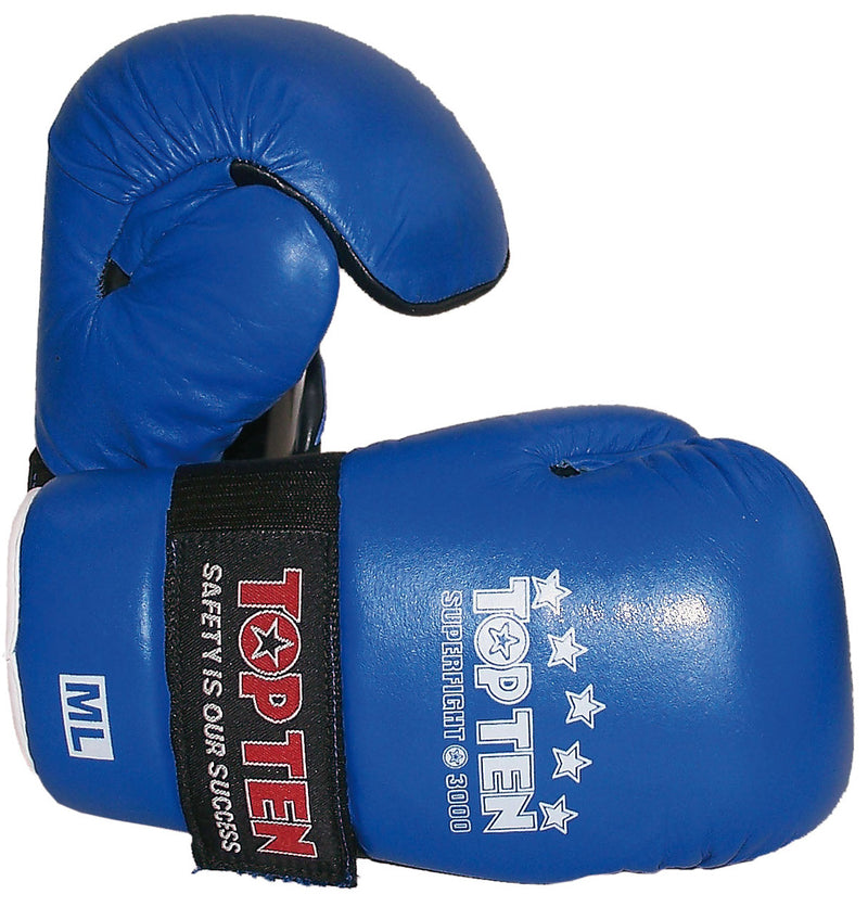 Otevřené rukavice Top Ten Superfight 3000 - modrá, 2051-6005