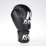 King Pro Boxing boxerské rukavice - černá/bílá