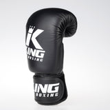 King Pro Boxing boxerské rukavice - černá/bílá