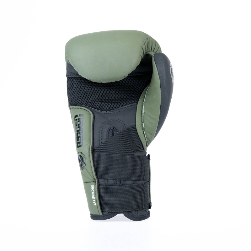 Boxerské rukavice Fighter Secure Fit - khaki/černá