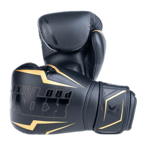 Boxerské rukavice King Pro Boxing THOR černá/zlatá – hlavní produktová fotografie
