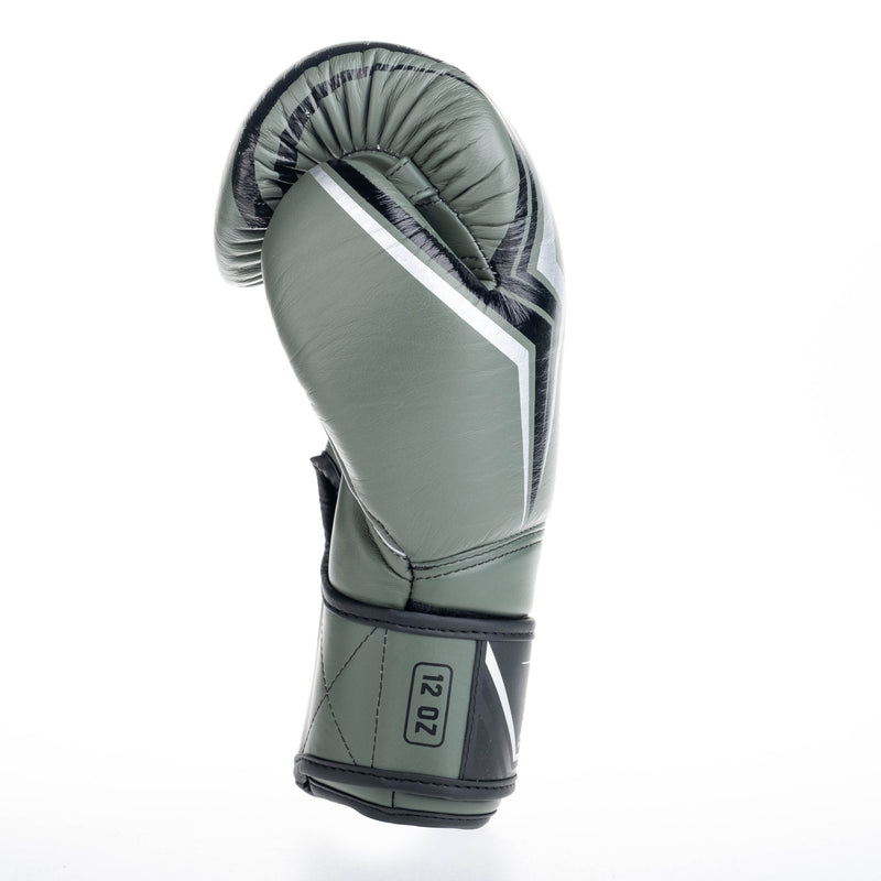 King Pro Boxing boxerské rukavice THOR - khaki/stříbrná