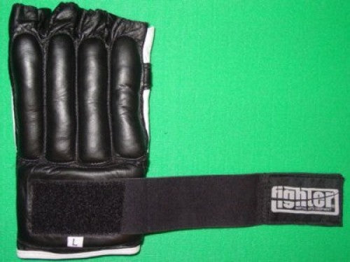 Pytlové rukavice Fighter - černá/bílá, 1401