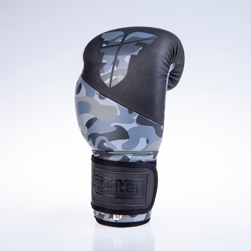 Boxerské rukavice Fighter SPLIT- černá/maskáč, FBG-001C