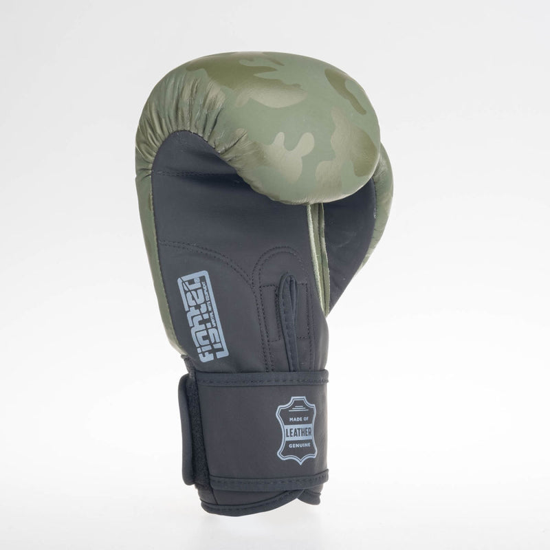 Boxerské rukavice Fighter SIAM - khaki/camo, FBG-003CKH