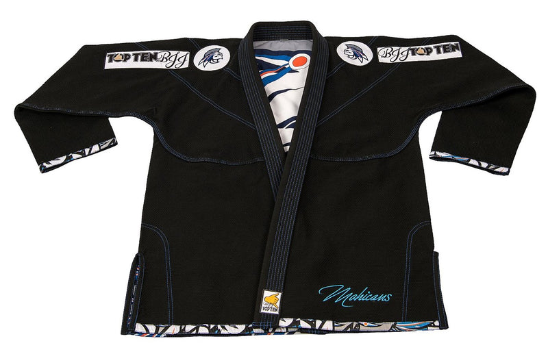 Top Ten kimono na brazilské jiu jitsu Mohicans - černé, 15123-9