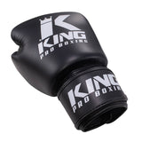 King Pro Boxing boxerské rukavice - černá/bílá