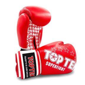 Boxerské rukavice Top Ten Superfight 3000 - červená/bílá, 20411-4 - view-1