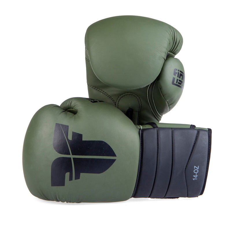 Boxerské rukavice Fighter Sparring - Khaki/černá, FBG-002KB
