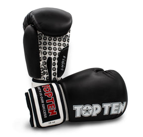 Boxerské rukavice TOP TEN Fight - černá/bílá, 20661-90 - view-1