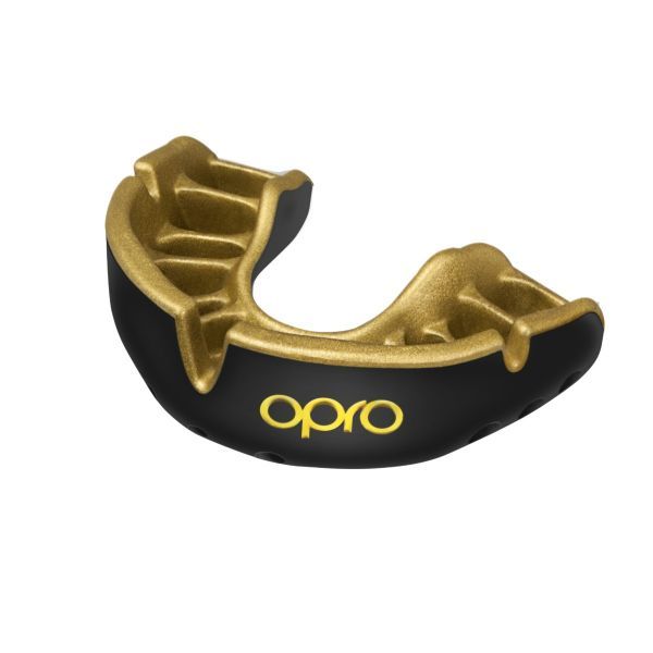 Chrániče zubů - OPRO - GOLD level - černá/zlatá, 00222600
