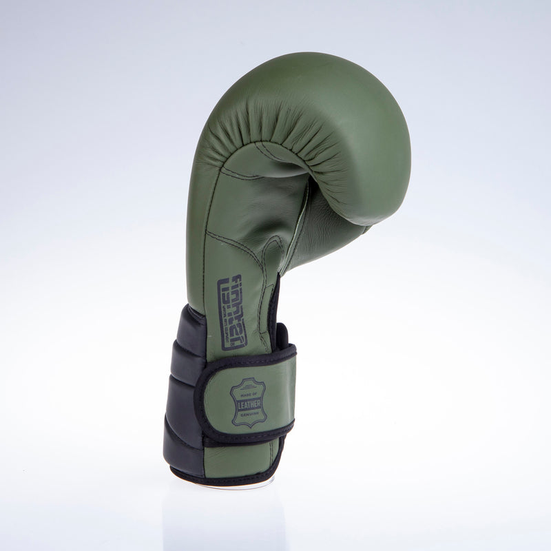 Boxerské rukavice Fighter Sparring - Khaki/černá, FBG-002KB