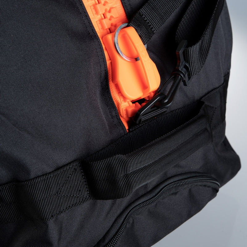 Taška adidas na kolečkách - TKD TROLLEY - černá/oranžová, ADIACC057CS-ORANGE