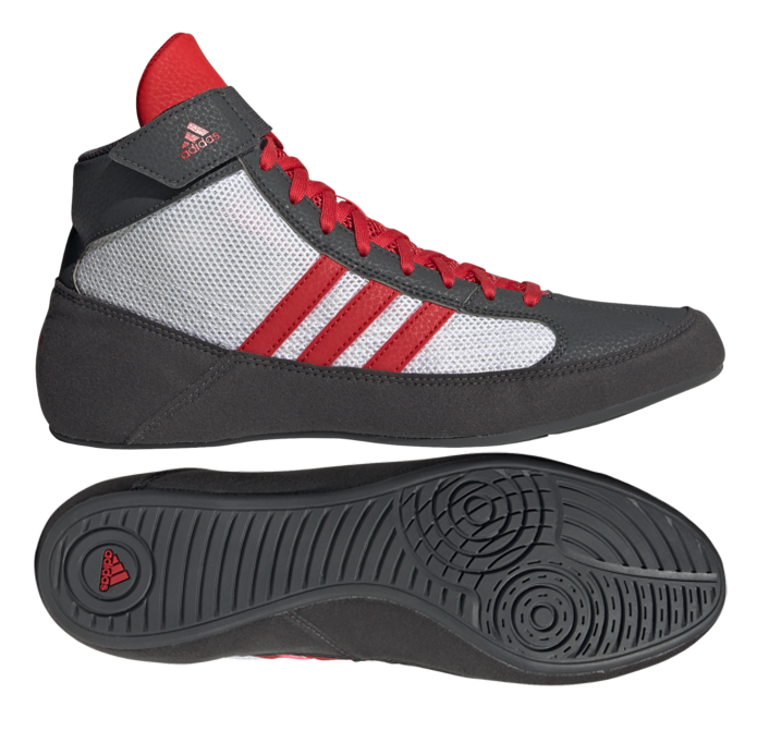 Dětská zápasnická obuv adidas HVC - černá/šedá, GZ8453