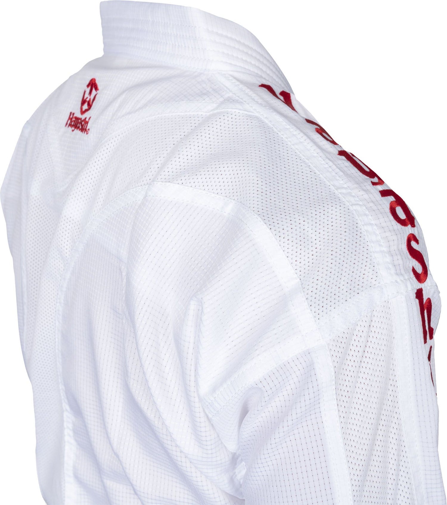 Hayashi kumite kimono AirDeluxe - WKF approved, bílá/červená, 0474-11