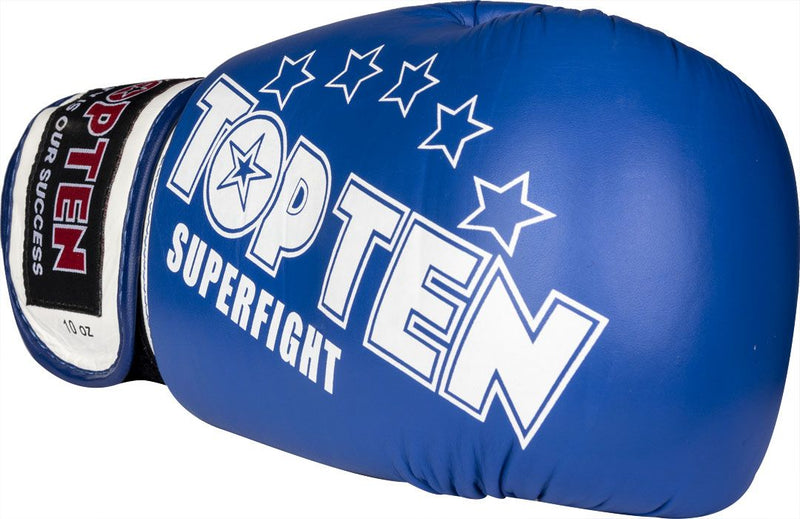 Boxerské rukavice Top Ten Superfight Stars - modrá/bílá, 20411-6