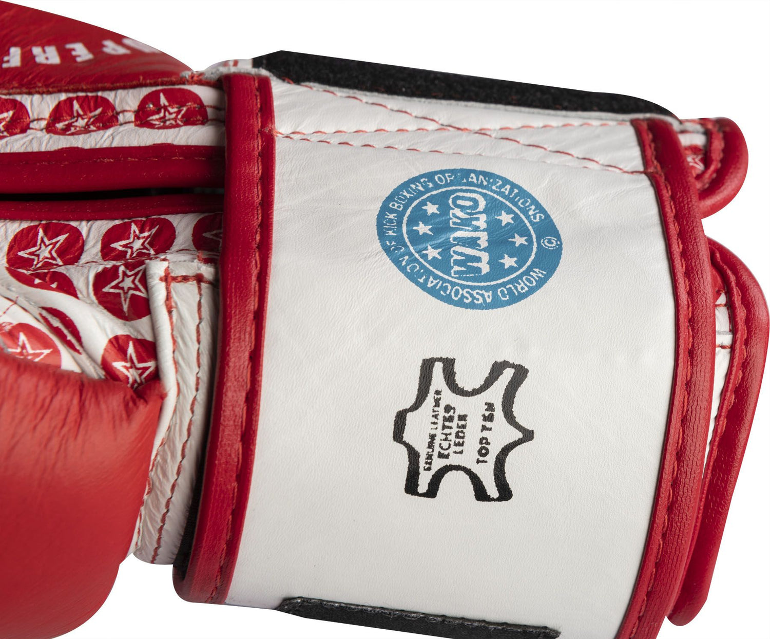 Boxerské rukavice Top Ten Superfight 3000 - červená/bílá, 20411-4