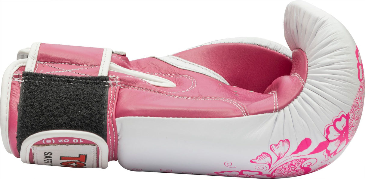 Boxerské rukavice Top Ten Individuals - bílá/růžová, 2042-1